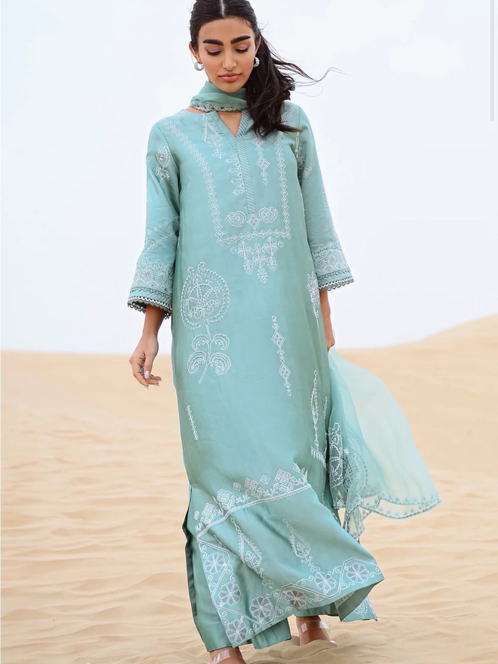 Pakistani clothes- Saira Rizwan 3 piece silk